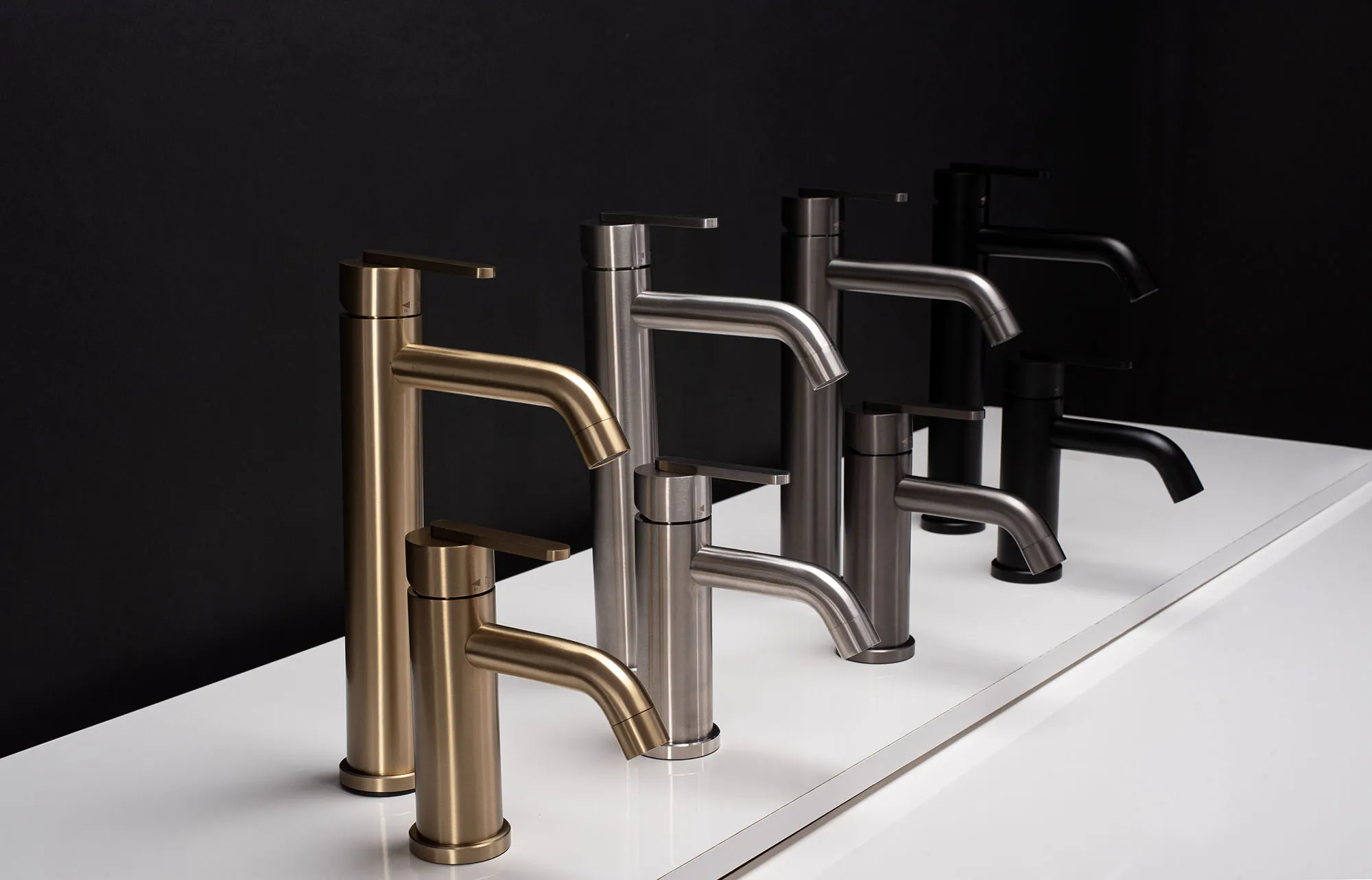 Baterie lavoar culoare auriu periat înălțime 30 cm model Ontario Brushed Gold High [3]