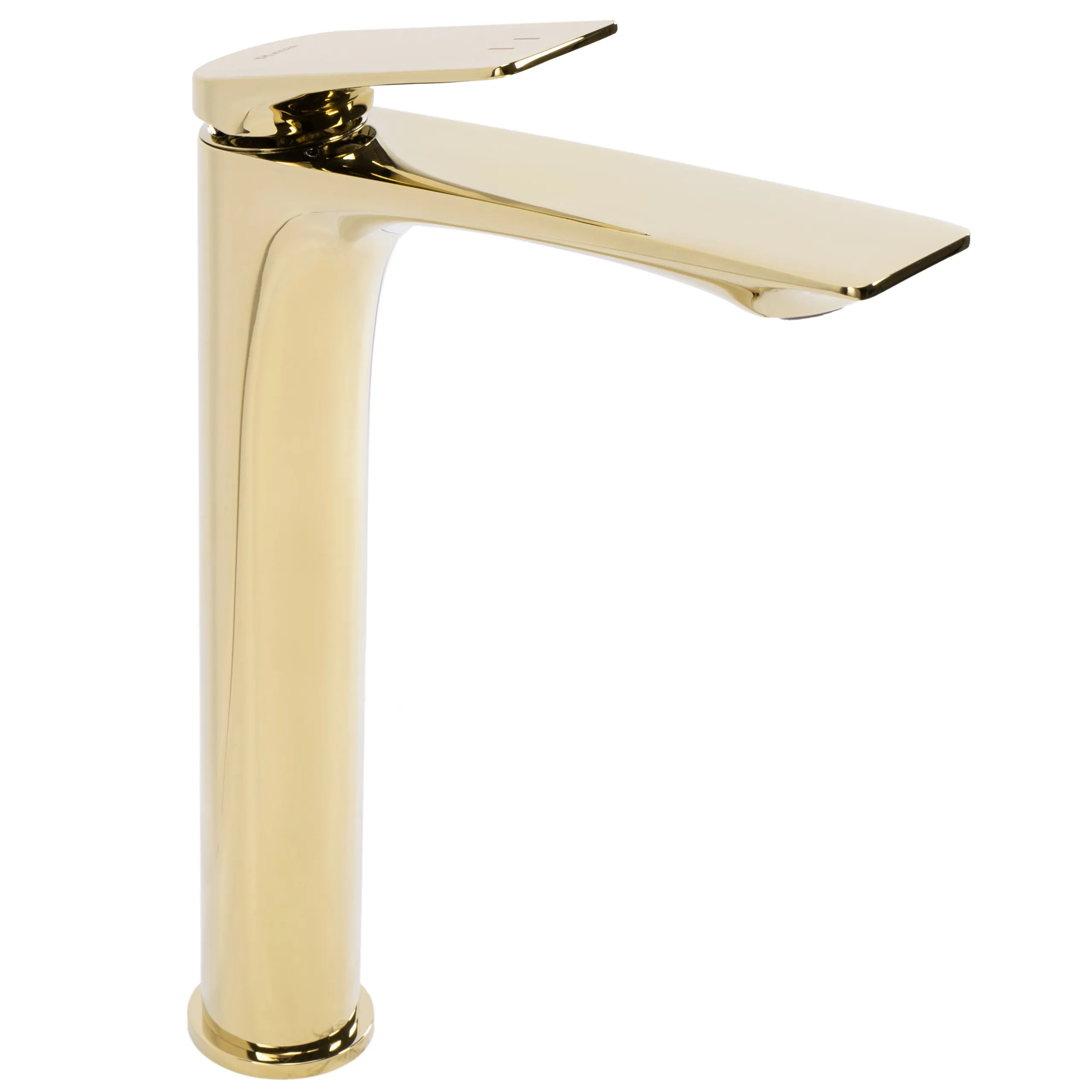 Baterii chiuvetă - Baterie lavoar culoare auriu înălțime 30 cm material alamă model Avalon Gold High
