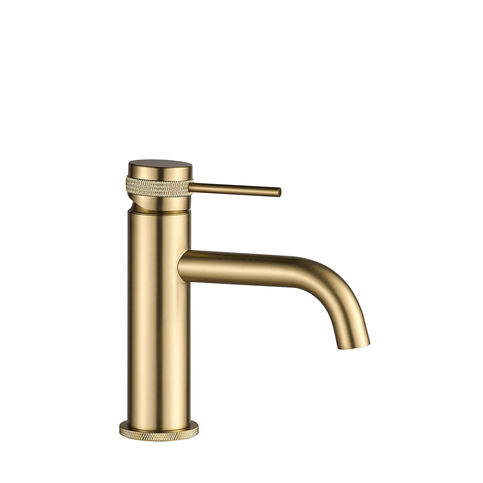 Baterie lavoar culoare auriu periat înălțime 16 cm material alamă model Lungo Grip Brush Gold Low