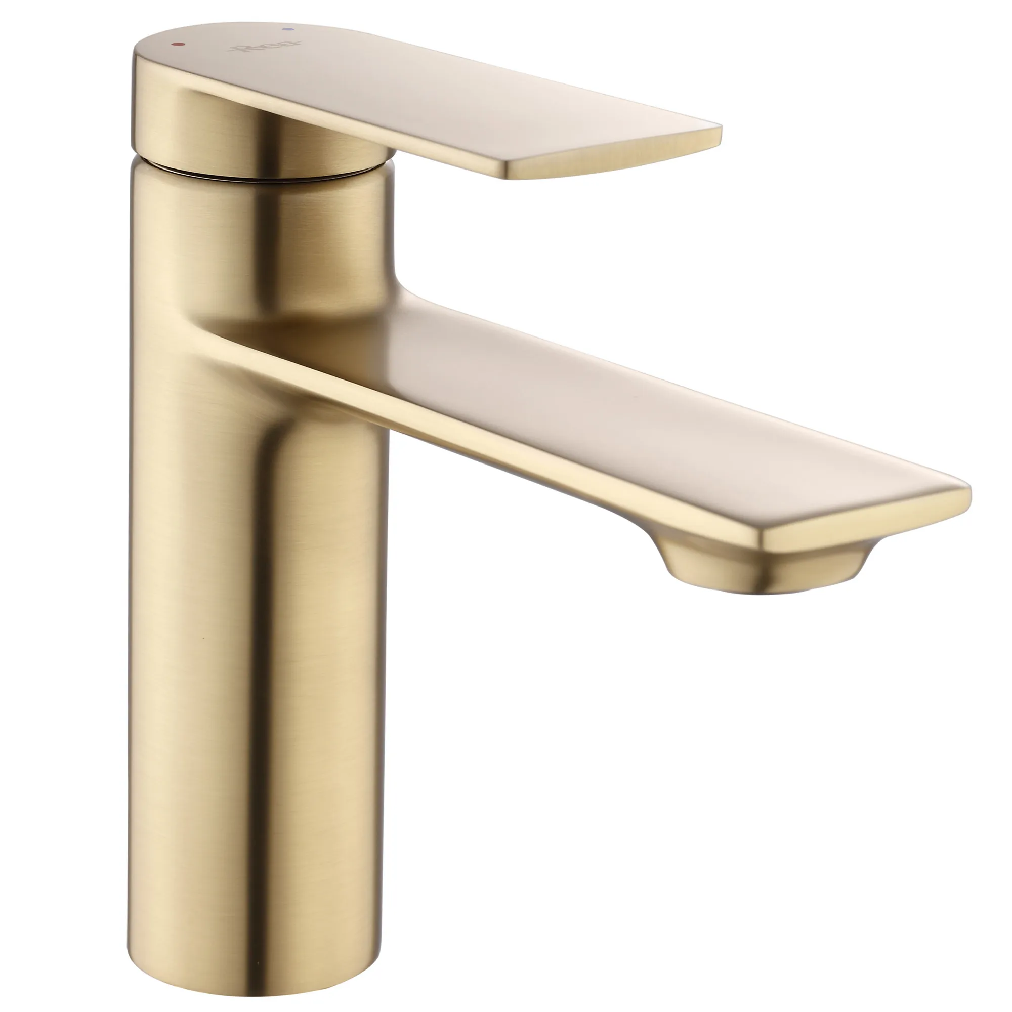 BATERII SANITARE - Baterie lavoar culoare auriu periat înălțime 15 cm material alamă model Storm Brush Gold Low