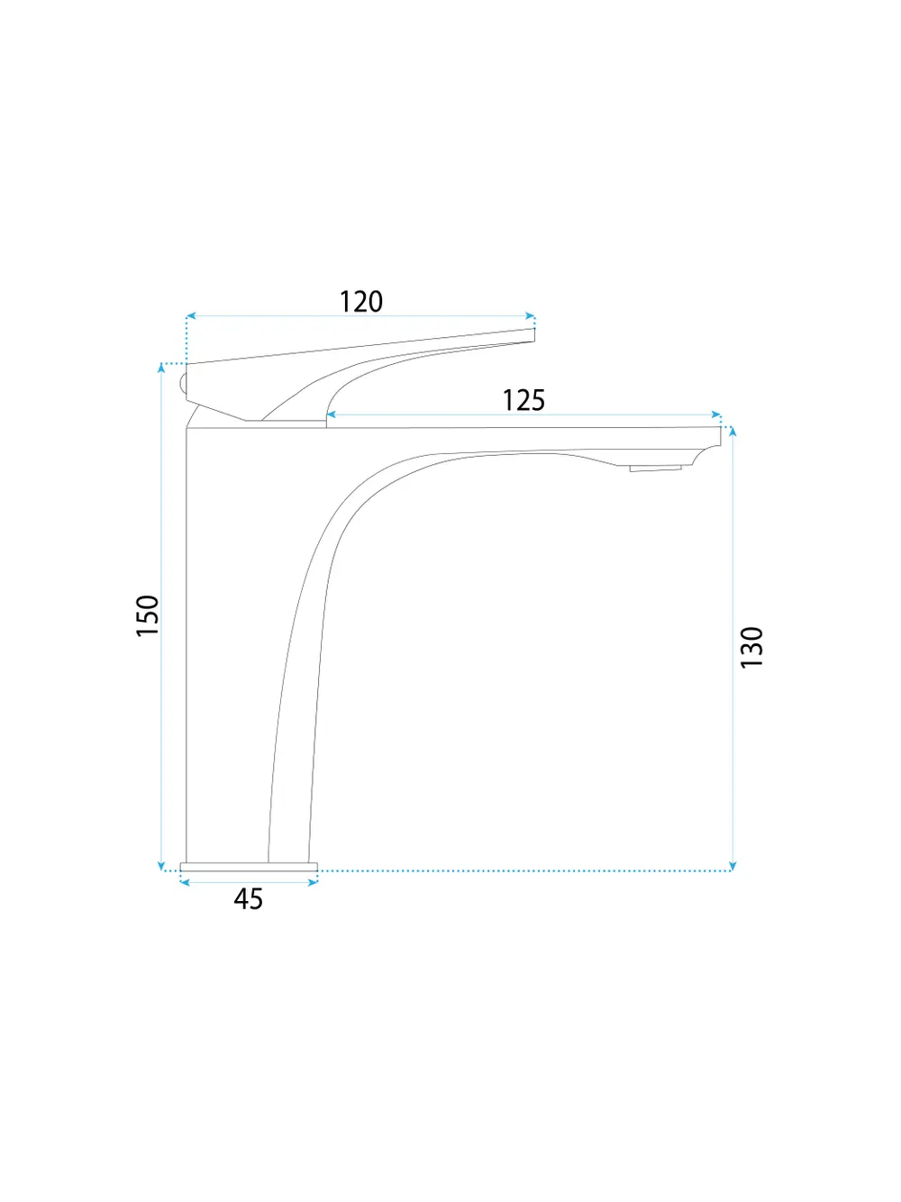 Baterie lavoar culoare auriu periat înălțime 15 cm model Joe Brushed Gold Low [5]