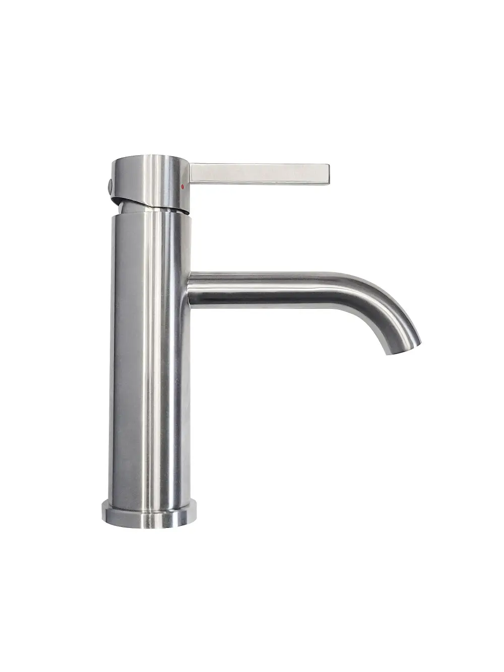 Baterie lavoar culoare crom periat înălțime 18 cm model Foster Nickel Brush Low [1]