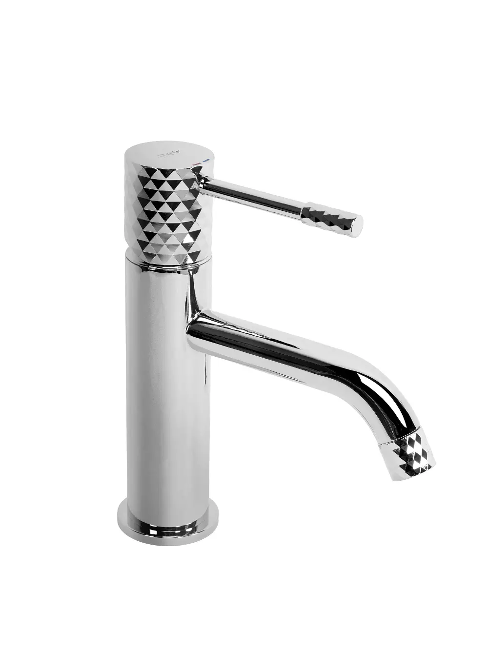 Baterie lavoar culoare crom lucios înălțime 19 cm model Lungo Diamond Chrome Low