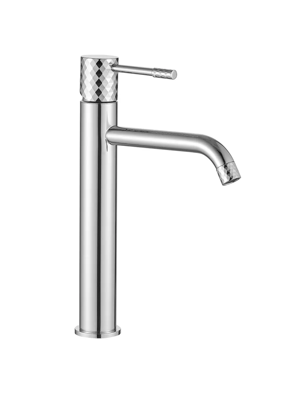 BATERII SANITARE - Baterie lavoar culoare crom înălțime 30 cm model Lungo Diamond Chrome High