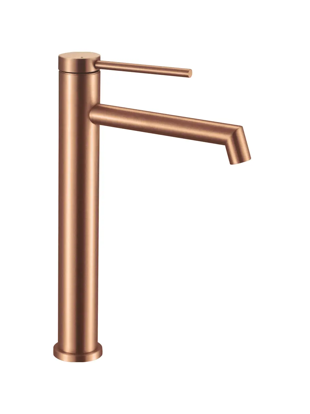 BATERII SANITARE - Baterie lavoar culoare cupru periat înălțime 29.5 cm material alamă model Foss Copper Brushed High
