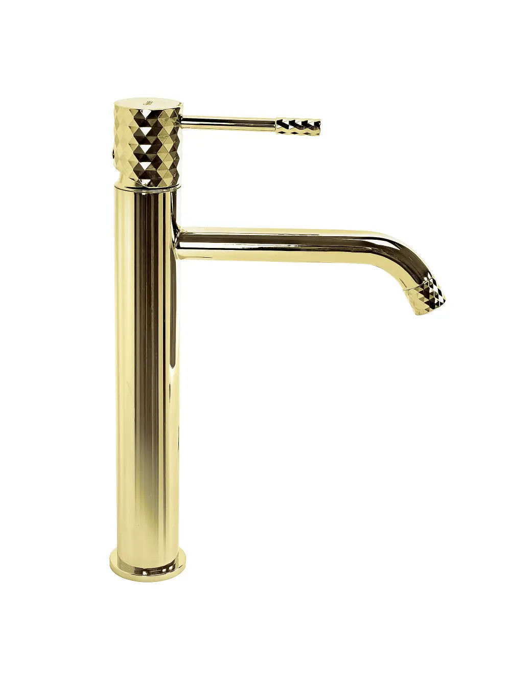 Baterie lavoar culoare auriu lucios înălțime 30 cm model Lungo Diamond Gold High [2]