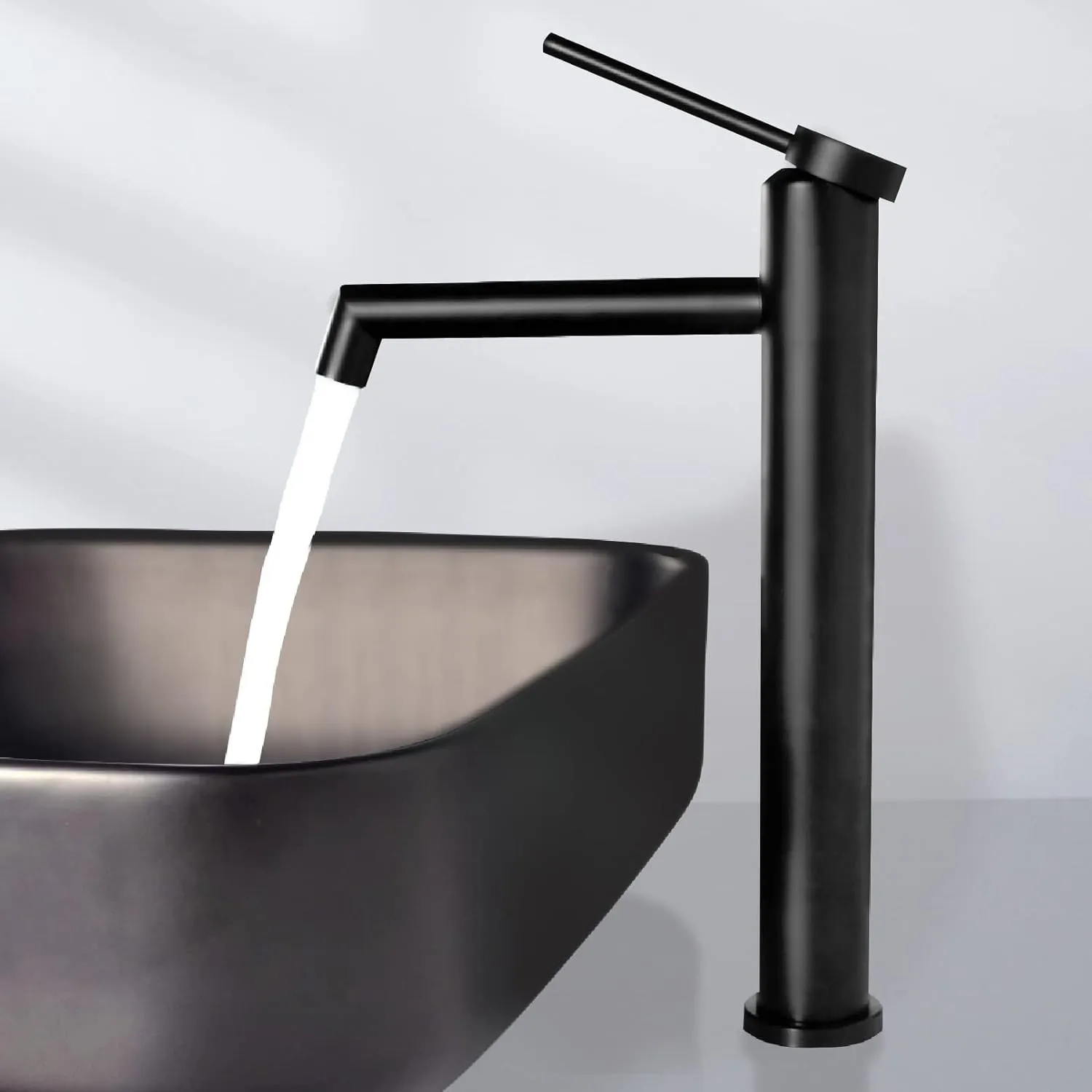 Baterie lavoar culoare negru mat înălțime 29.5 cm model Foss Black Matt [1]