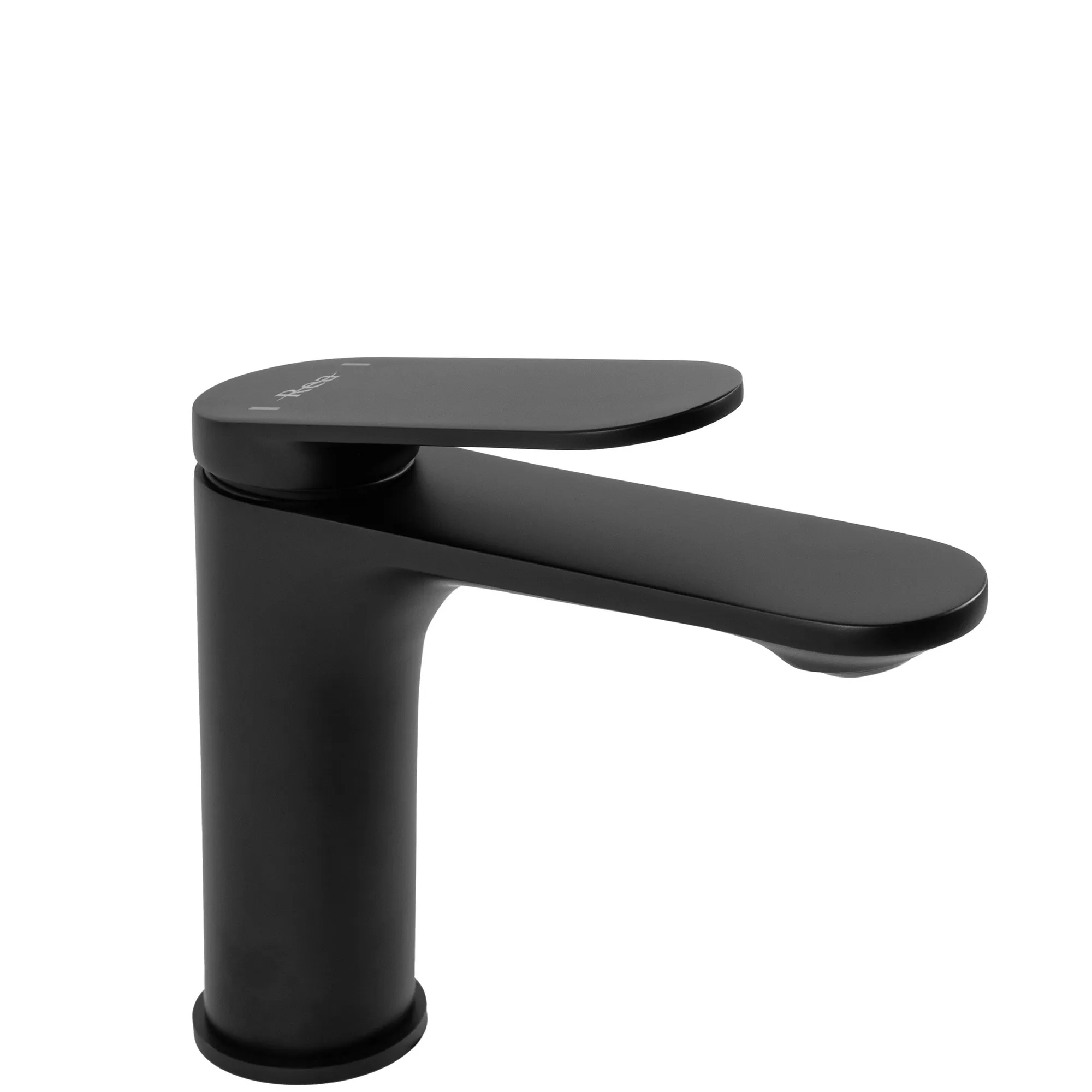 Baterii chiuvetă - Baterie lavoar culoare negru mat înălțime 15 cm material alamă model Marco Black Mat Low