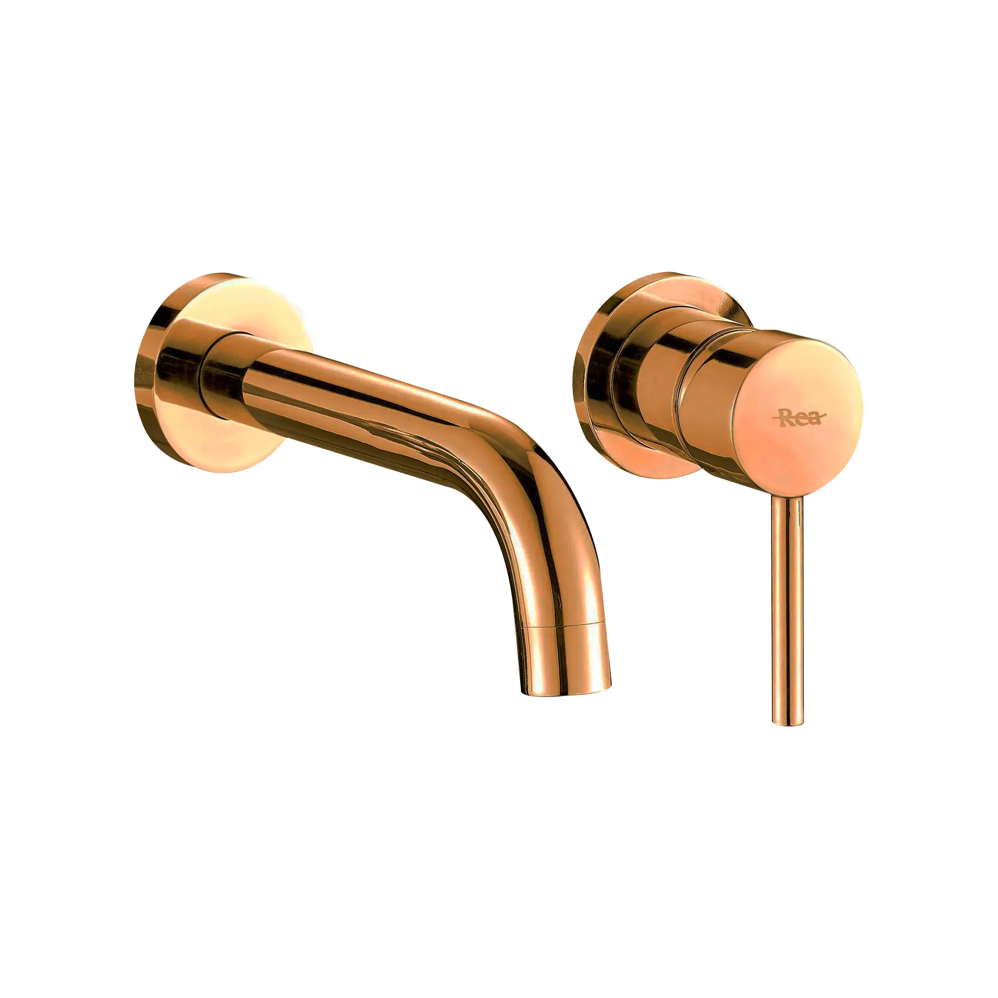 Baterie lavoar finisaj cupru înălțime 11 cm material alamă model Lungo Copper