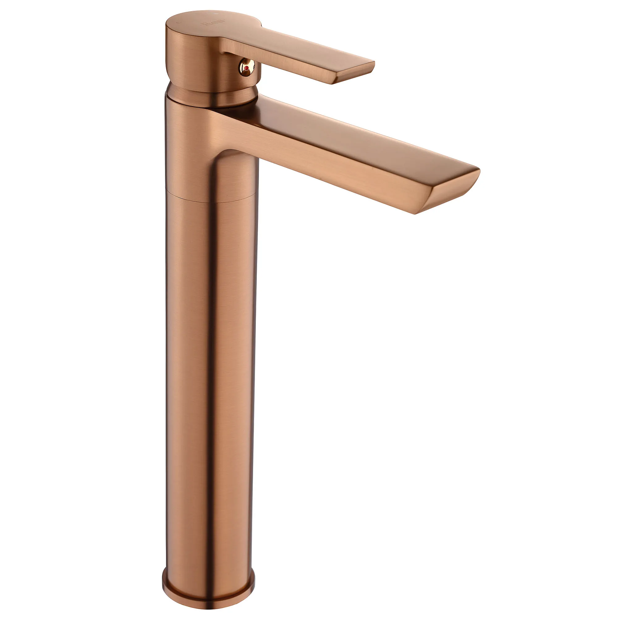Baterii chiuvetă - Baterie lavoar finisaj cupru periat înălțime 28 cm material alamă model Argus Copper Brushed High