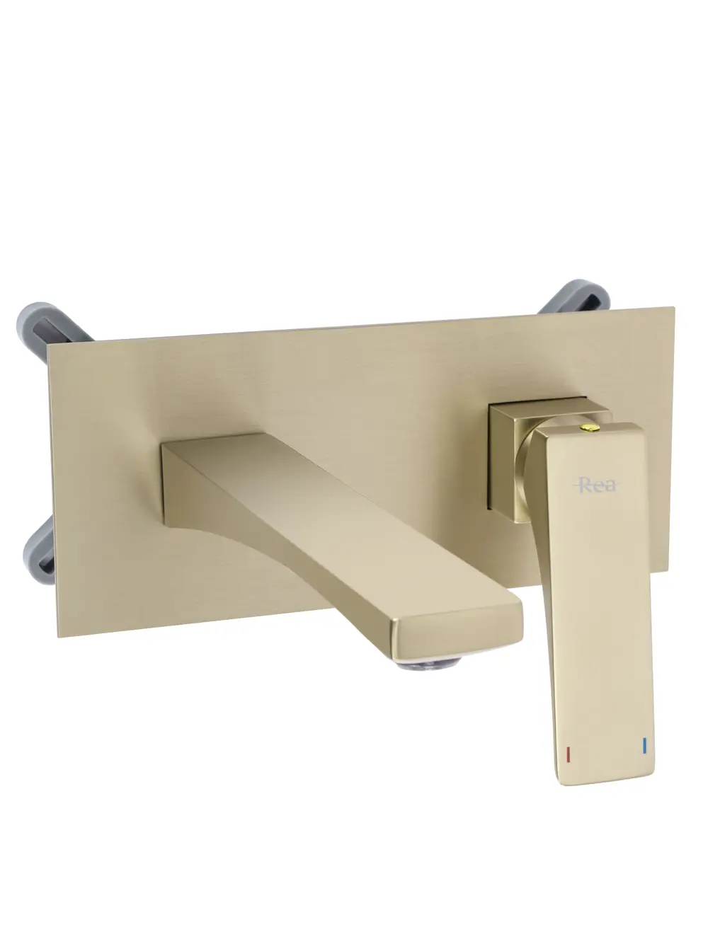 Baterie lavoar încastrată finisaj auriu periat material alamă model Joe Gold Brush [3]