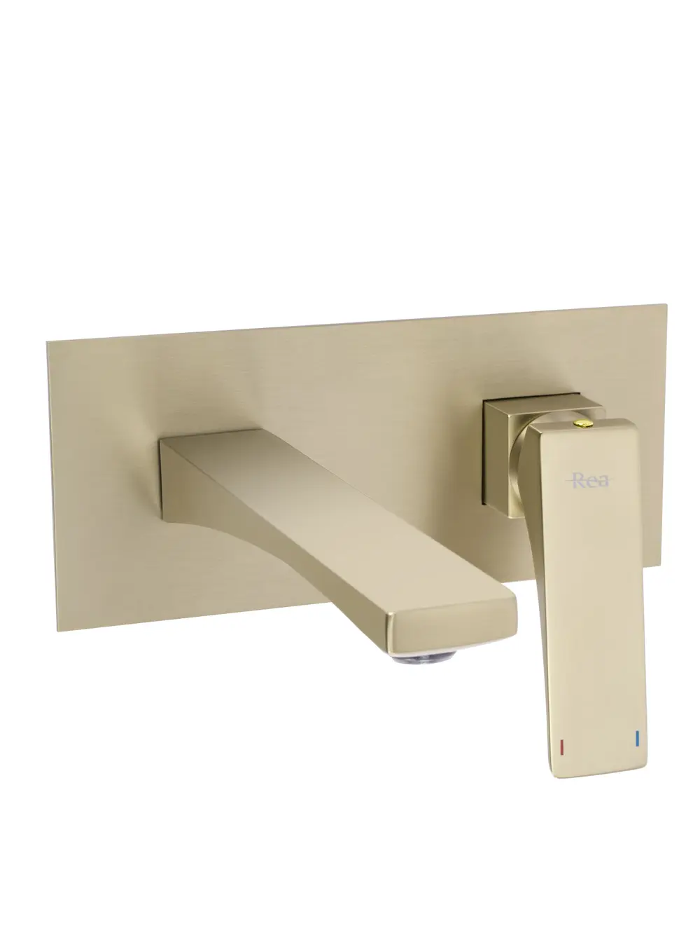 BATERII SANITARE - Baterie lavoar încastrată finisaj auriu periat material alamă model Joe Gold Brush