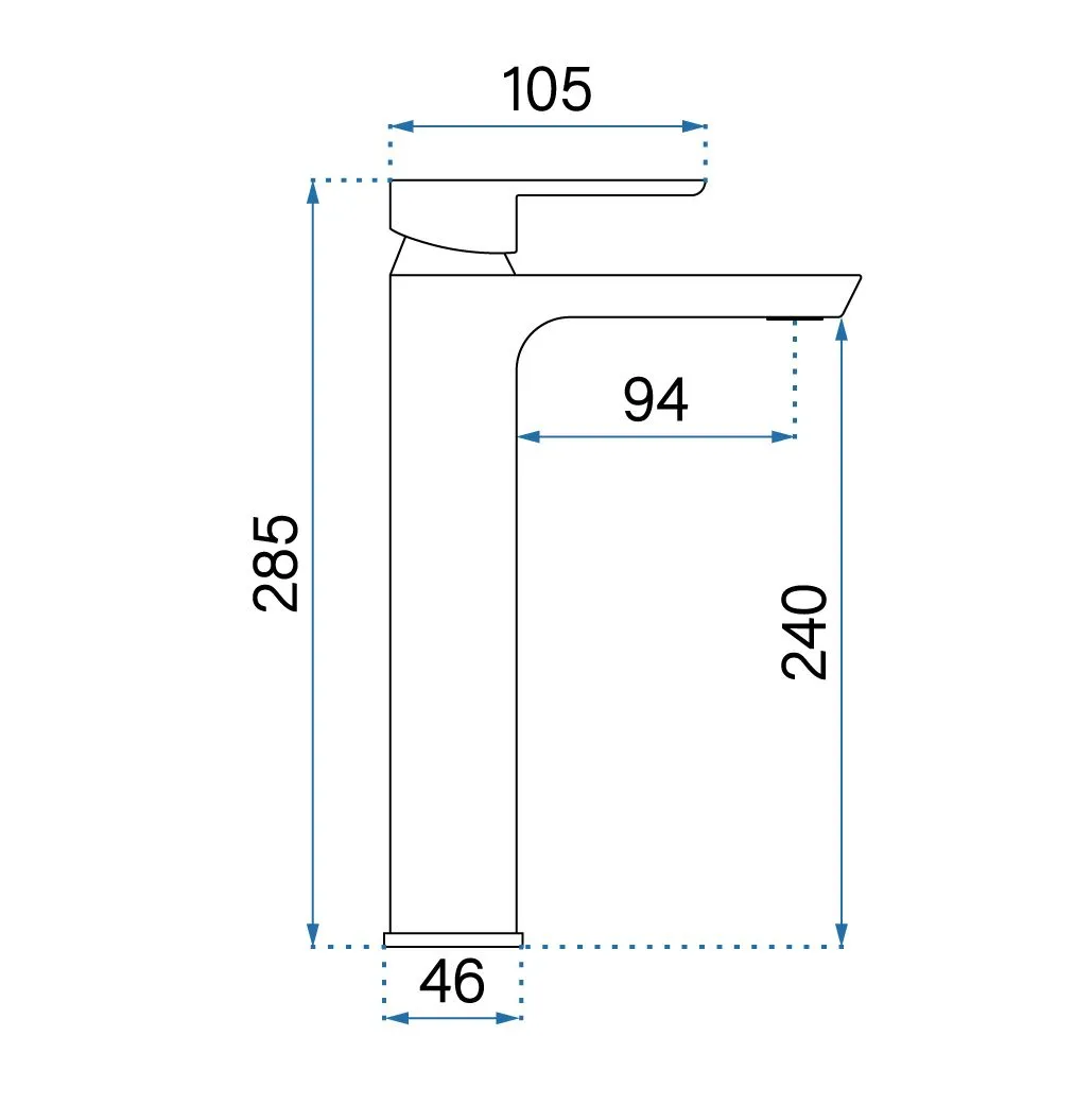 Baterie chiuvetă culoare auriu periat înălțime 28.5 cm material alamă model Argus Gold Brushed High [5]