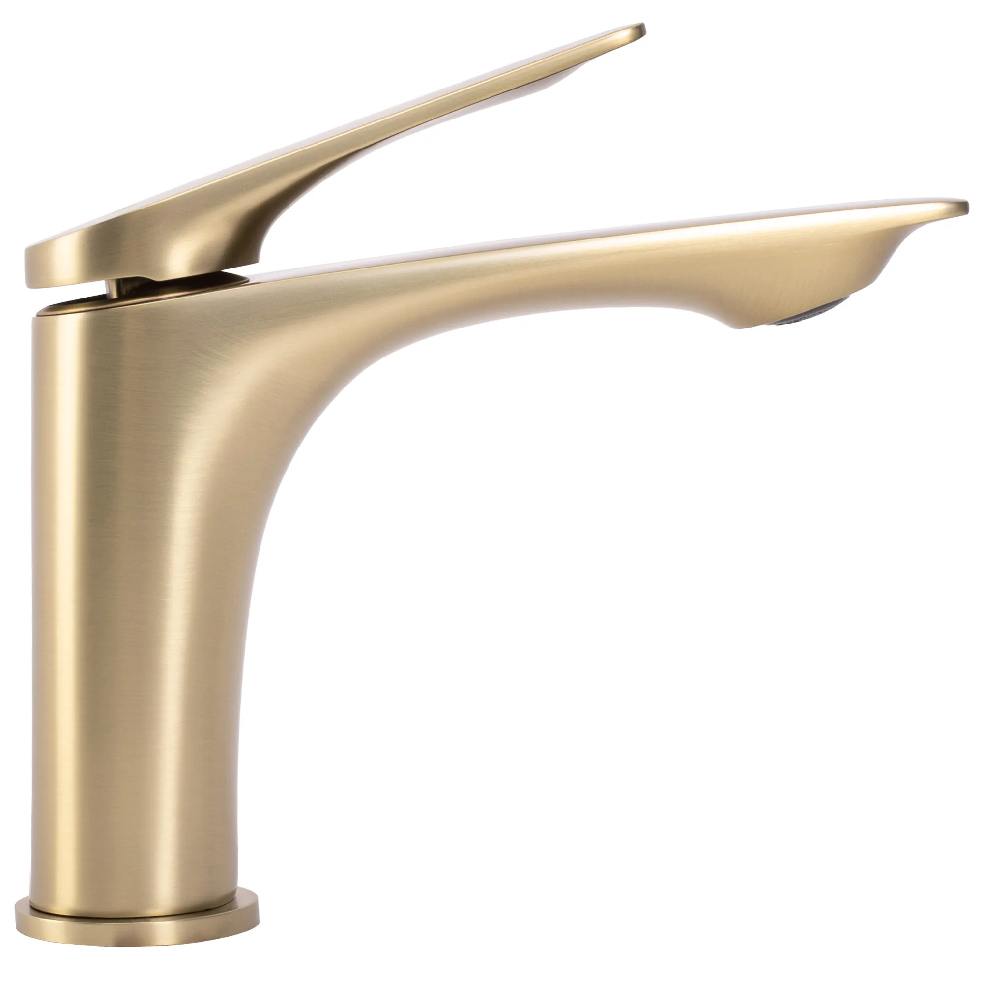 Baterie chiuvetă culoare auriu periat înălțime 16 cm material alamă model Avalon Brushed Gold Low [1]