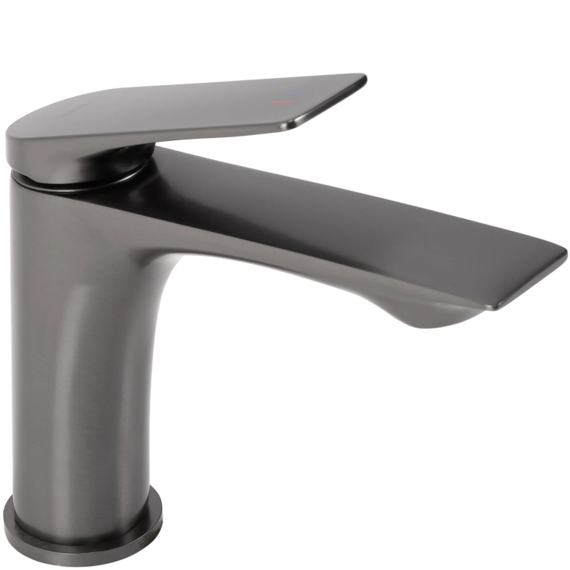 Baterii chiuvetă - Baterie chiuveta culoare titanium înălțime 16.5 cm material alamă model Avalon Titanium Low