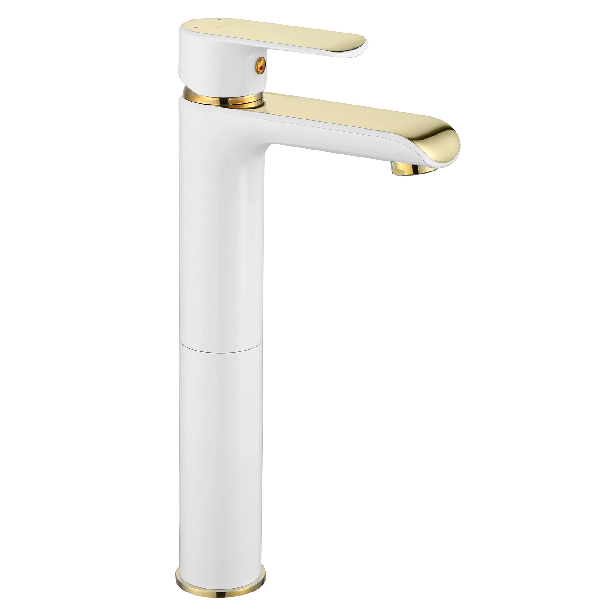 Baterii chiuvetă - Baterie chiuvetă culoare albă înălțime 30 cm material alamă model Bloom White/Gold High