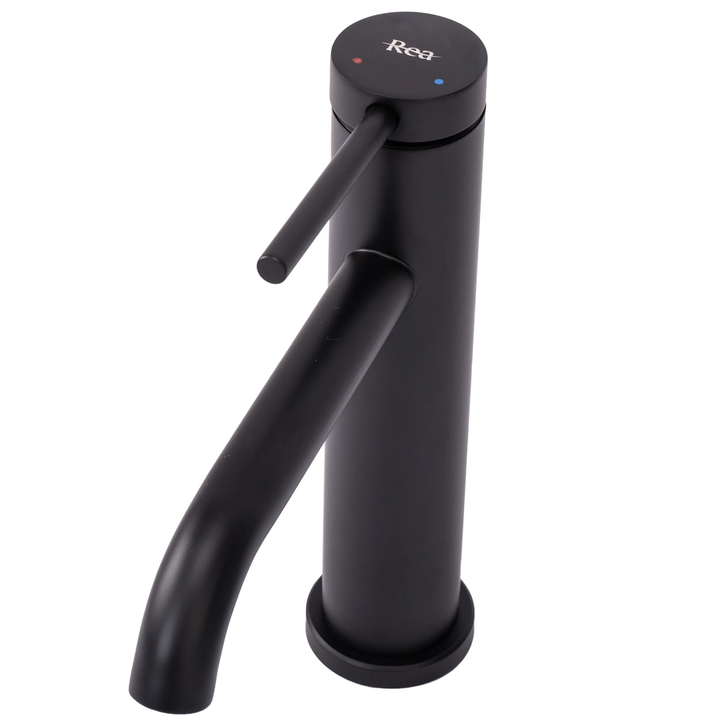 Baterie chiuvetă culoare negru mat înălțime 20.5 cm material alamă model Clif Black Matte Low [2]