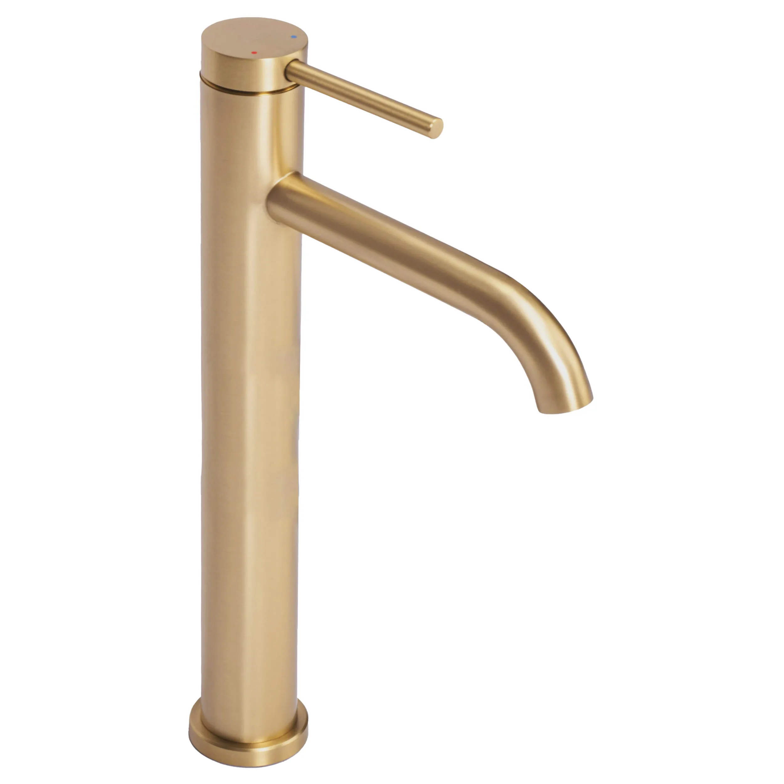 Baterii chiuvetă - Baterie chiuvetă culoare auriu periat înălțime 29.5 cm material alamă model Clif Gold Brushed High