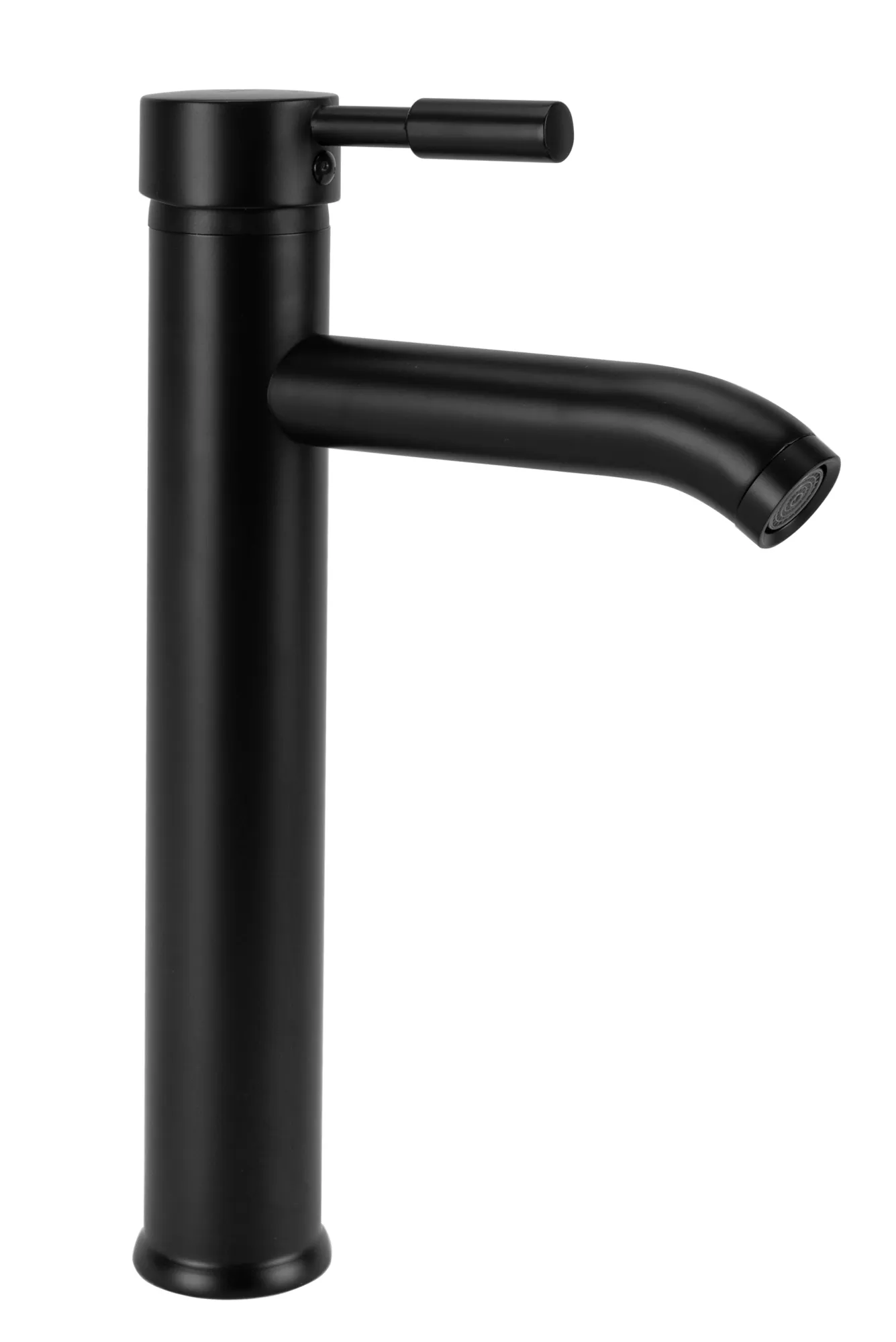 BATERII SANITARE - Baterie lavoar culoare neagră înălțime 30.5 cm material alamă model Graf Black
