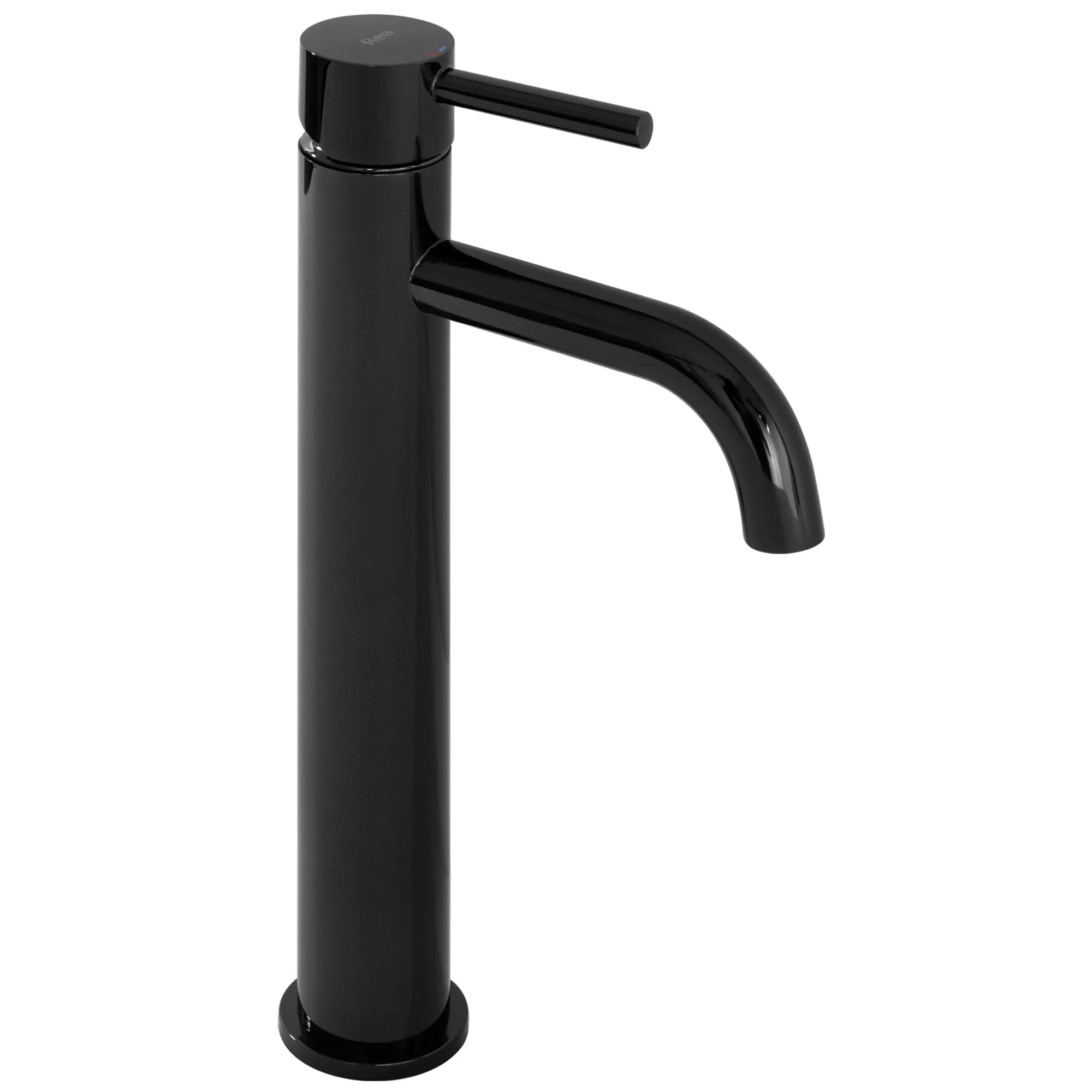 Baterie lavoar culoare negru metalic înălțime 28 cm material alamă model Lungo Black Metalic High