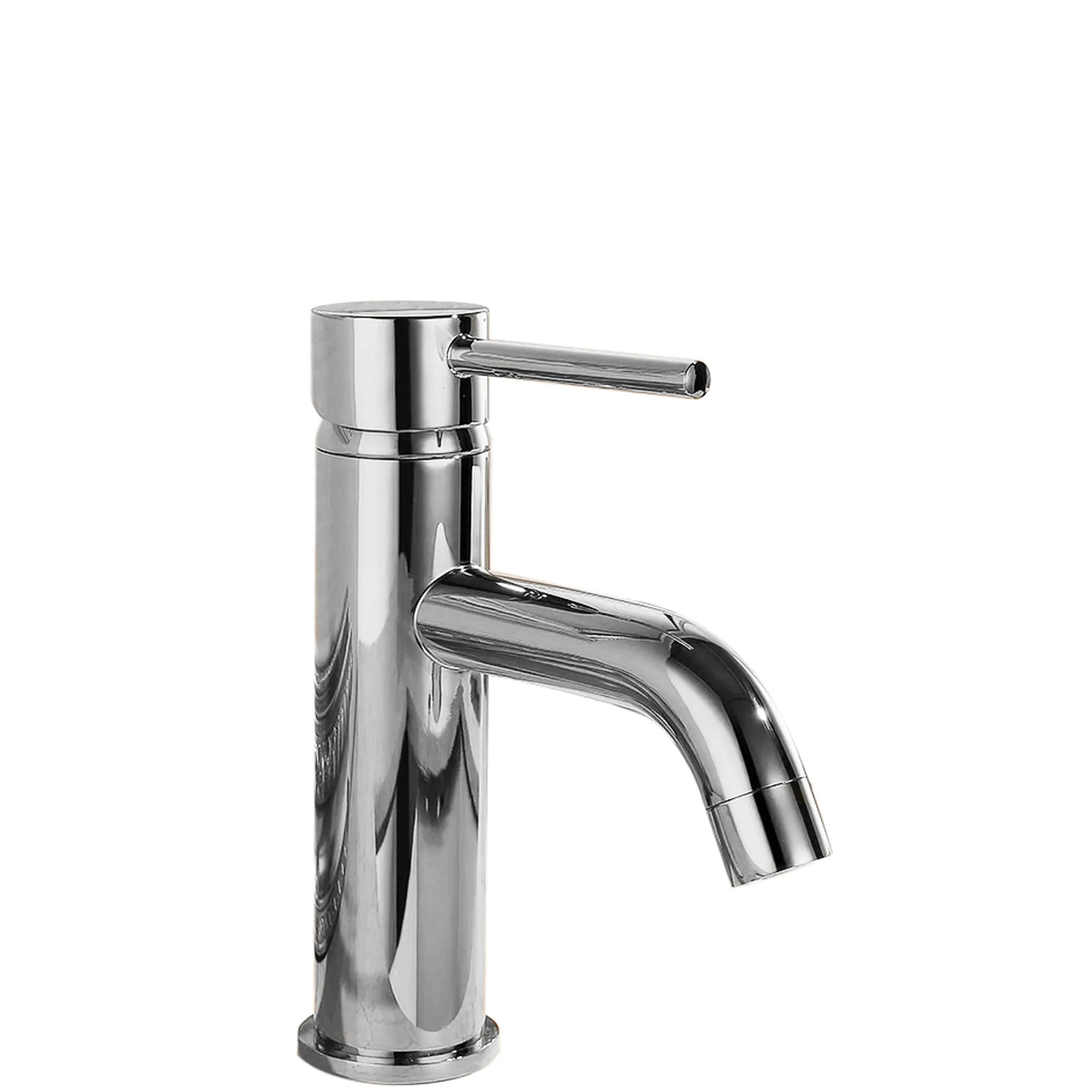 Baterii chiuvetă - Baterie chiuvetă culoare crom înălțime 16.5 cm material alamă model Lungo Chrome Low