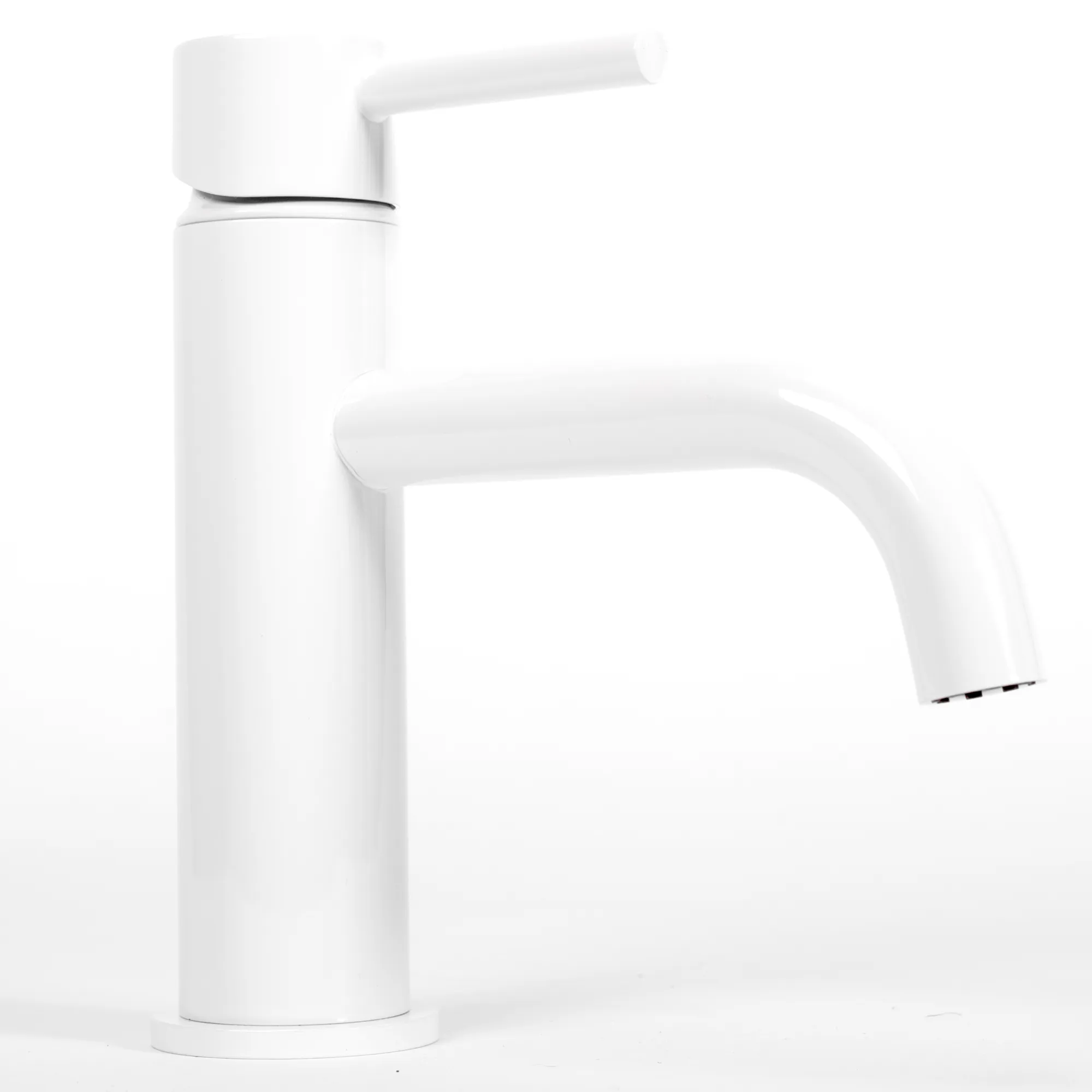 Baterie chiuvetă culoare albă înălțime 17 cm material alamă model Lungo White Low [1]