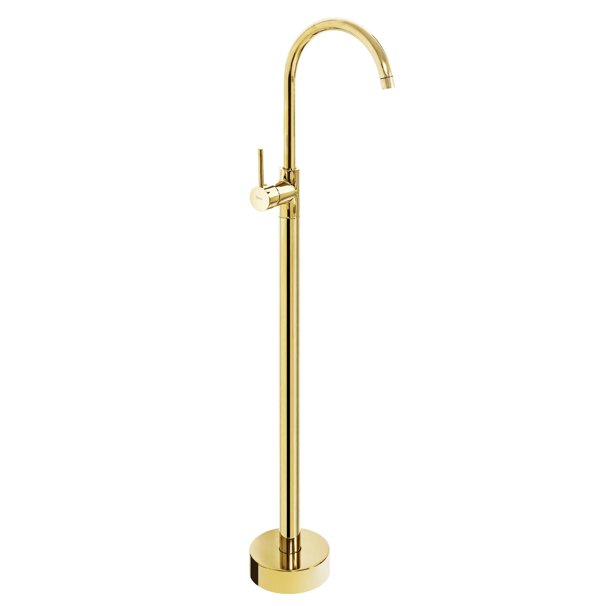 Baterii chiuvetă - Baterie lavoar de podea culoare aurie înălțime 110 cm material alamă model Ortis Gold