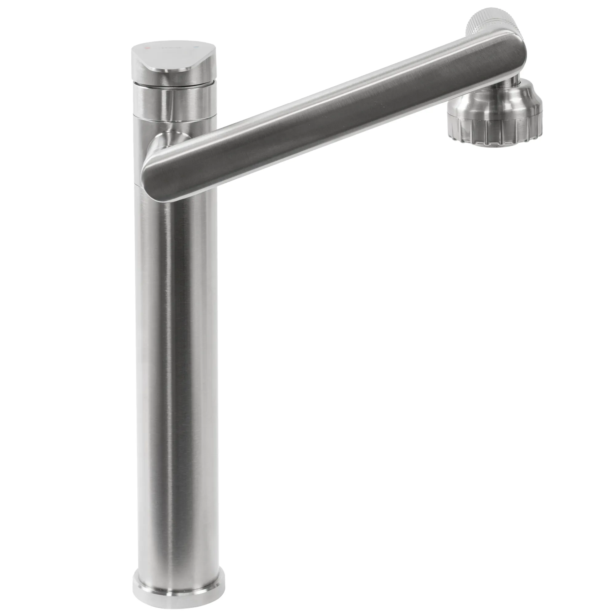 Baterie lavoar culoare crom înălțime 31 cm material alamă model Paco Chrome Brushed High [1]