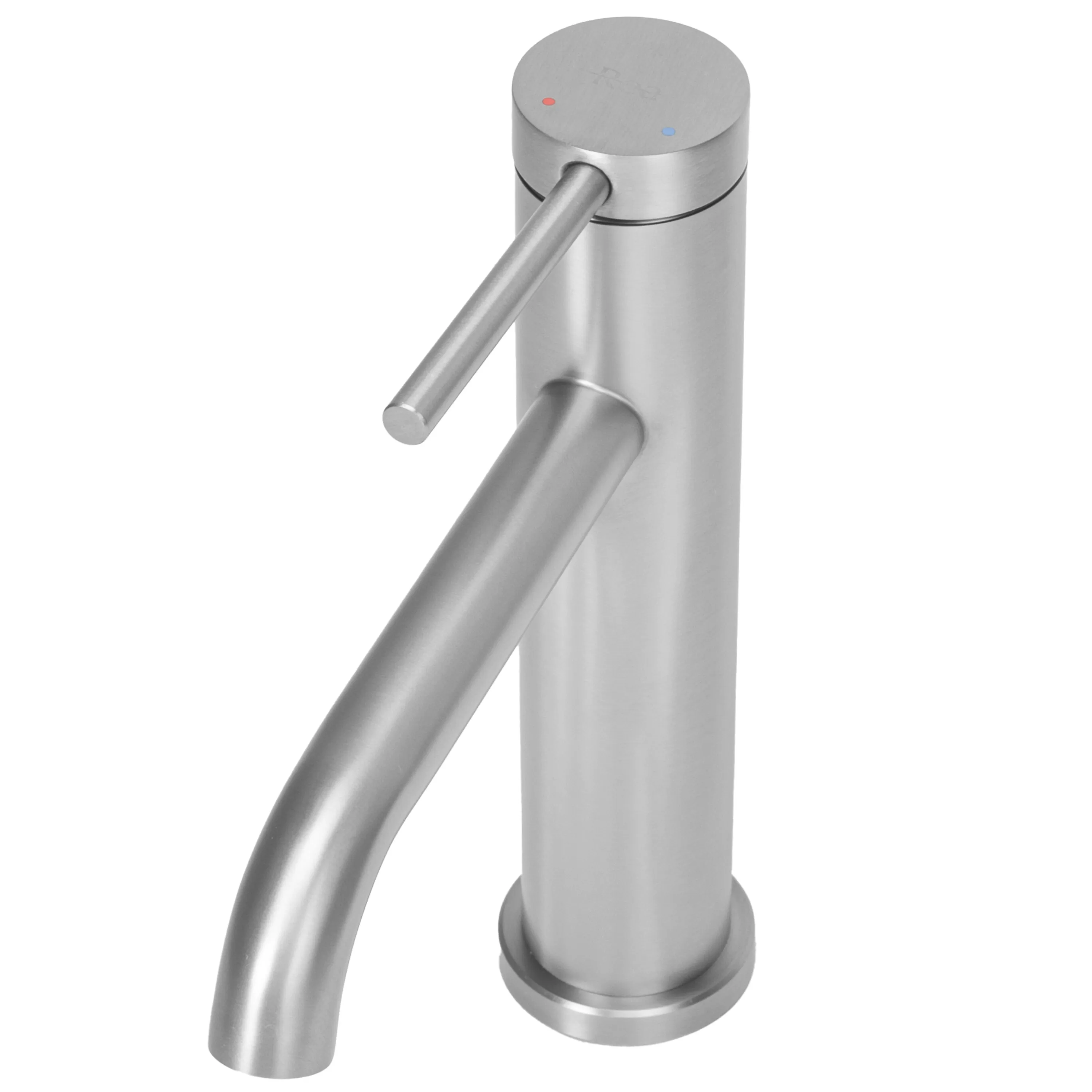 Baterie lavoar culoare crom periat înălțime 20.5 cm material alamă model Clif Nikiel Low [2]