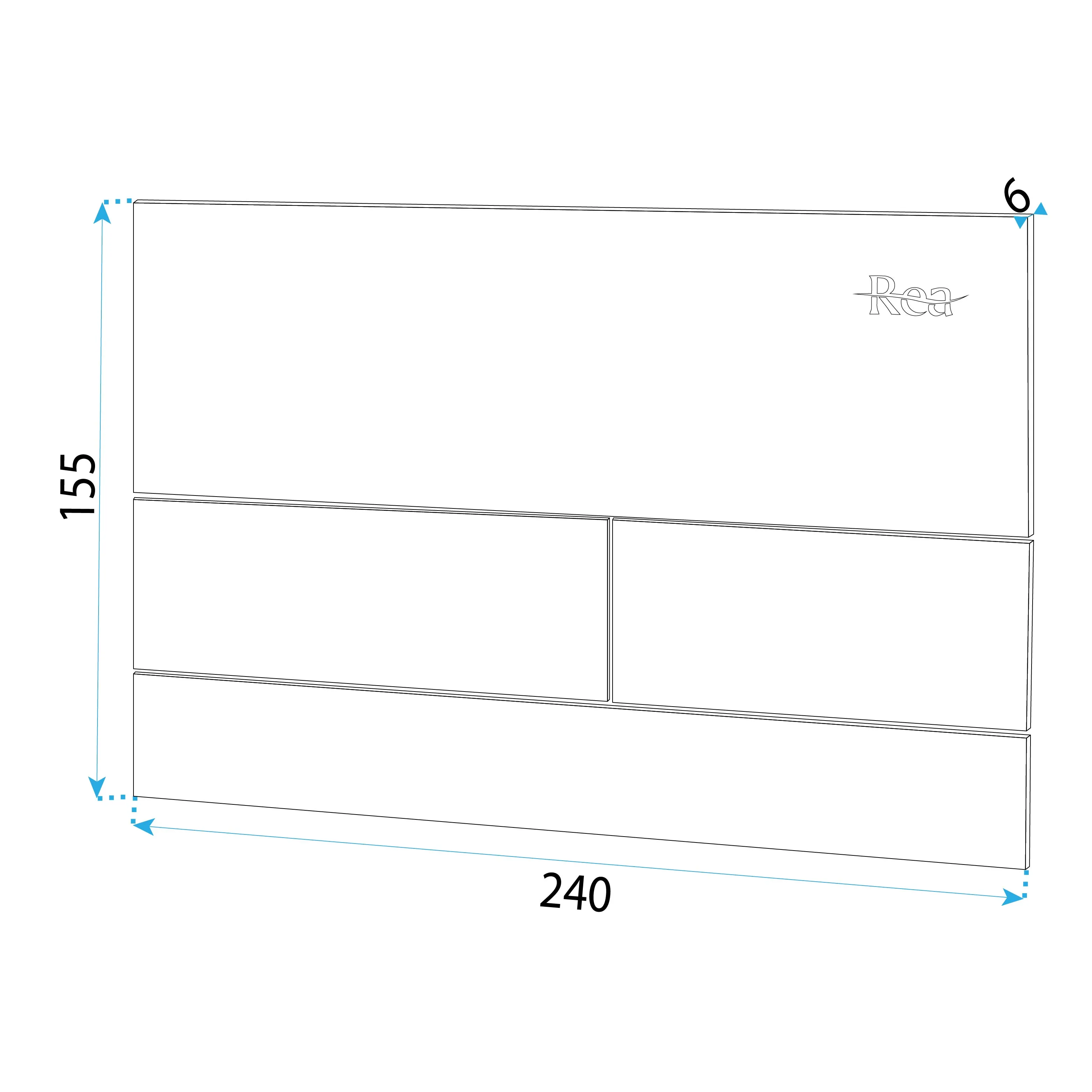 Buton pentru cadru wc încastrat culoare alb model clapetă pătrată K011A-Q REA T White Glass [5]