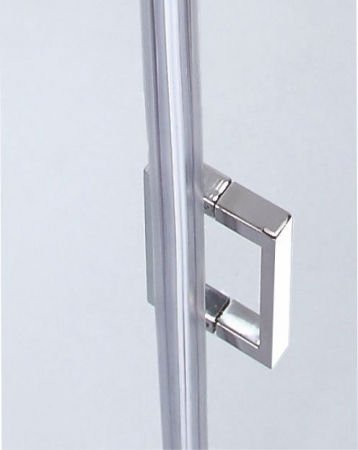 Ușă cabină duș batantă 120 cm culoare crom lucios sticlă de 8 mm securizată model WST 02 [1]