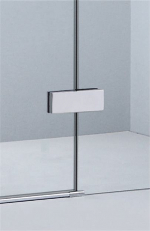 Ușă cabină duș batantă 120 cm culoare crom lucios sticlă de 8 mm securizată model WST 02 [2]