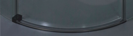 Cabină de duș culisantă de colț mărime 90x90 cm culoare negru mat sticlă securizată de 8 mm model WST 05 [2]
