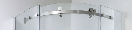 Cabină duș culisantă de colț mărime 90x90 cm culoare crom lucios sticlă securizată de 8 mm model WST 05 [1]