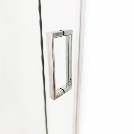 Cabină de duș culisantă de colț mărime 80x80 cm culoare crom lucios sticlă securizată de 6 mm model WST 13 [9]