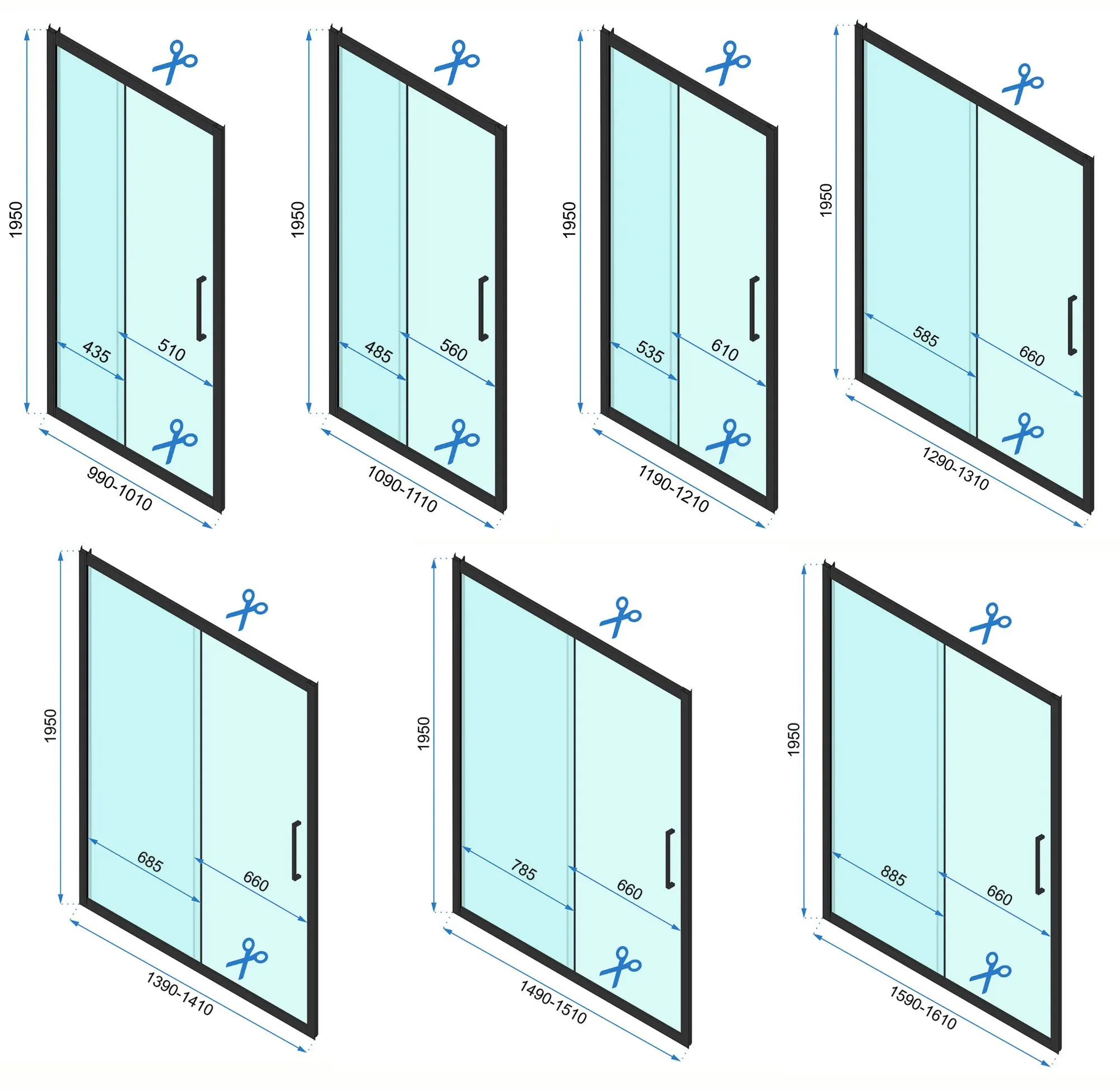 Cabină duș culisantă de perete mărime 150x90 cm culoare auriu lucios sticlă securizată de 6 mm model Rapid Slide Gold [5]