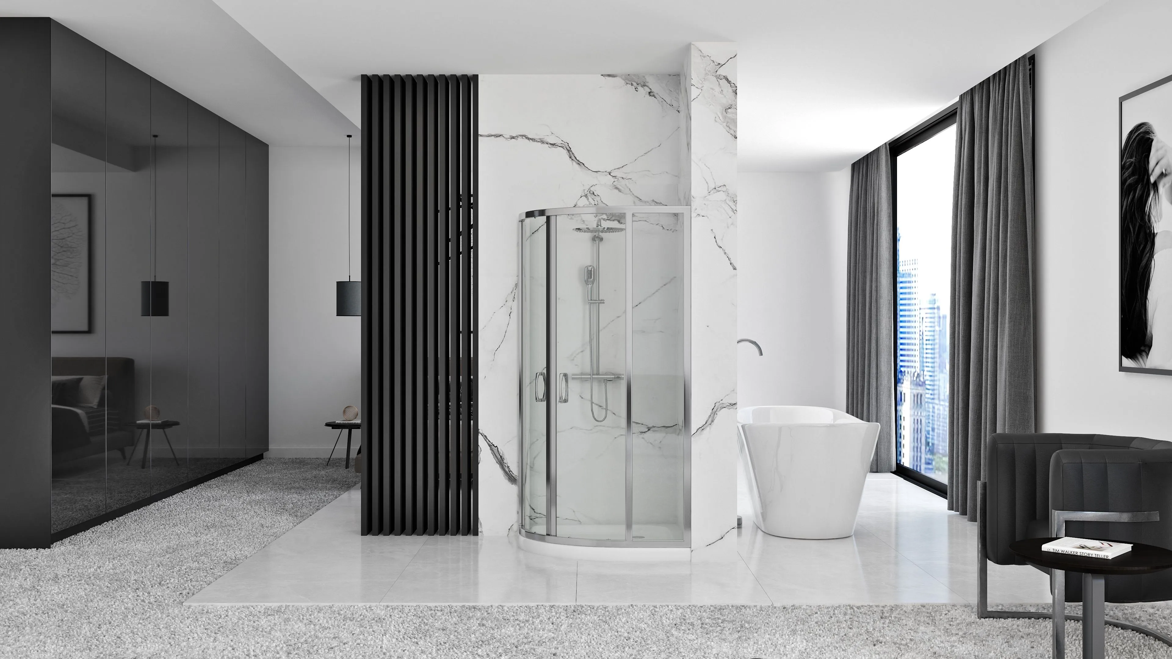 Cabină duș culisantă de colț mărime 80x80 culoare crom lucios cu cadiță duș albă sticlă securizată de 8 mm model Look [3]