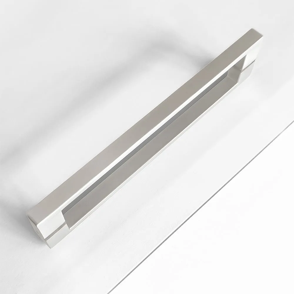 Cabină duș culisantă de colț mărime 90x90 finisaj crom periat sticlă securizată de 5 mm model City Brushed Nickel [5]