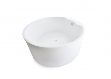 Cadă freestanding formă rotundă 150x60 cm culoare albă model Aris [3]