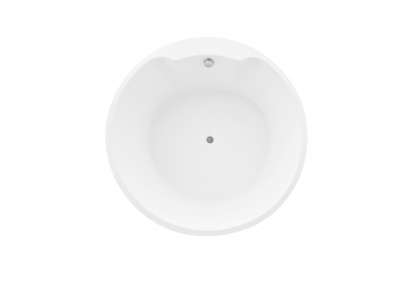 Cadă freestanding formă rotundă 150x60 cm culoare albă model Aris [4]