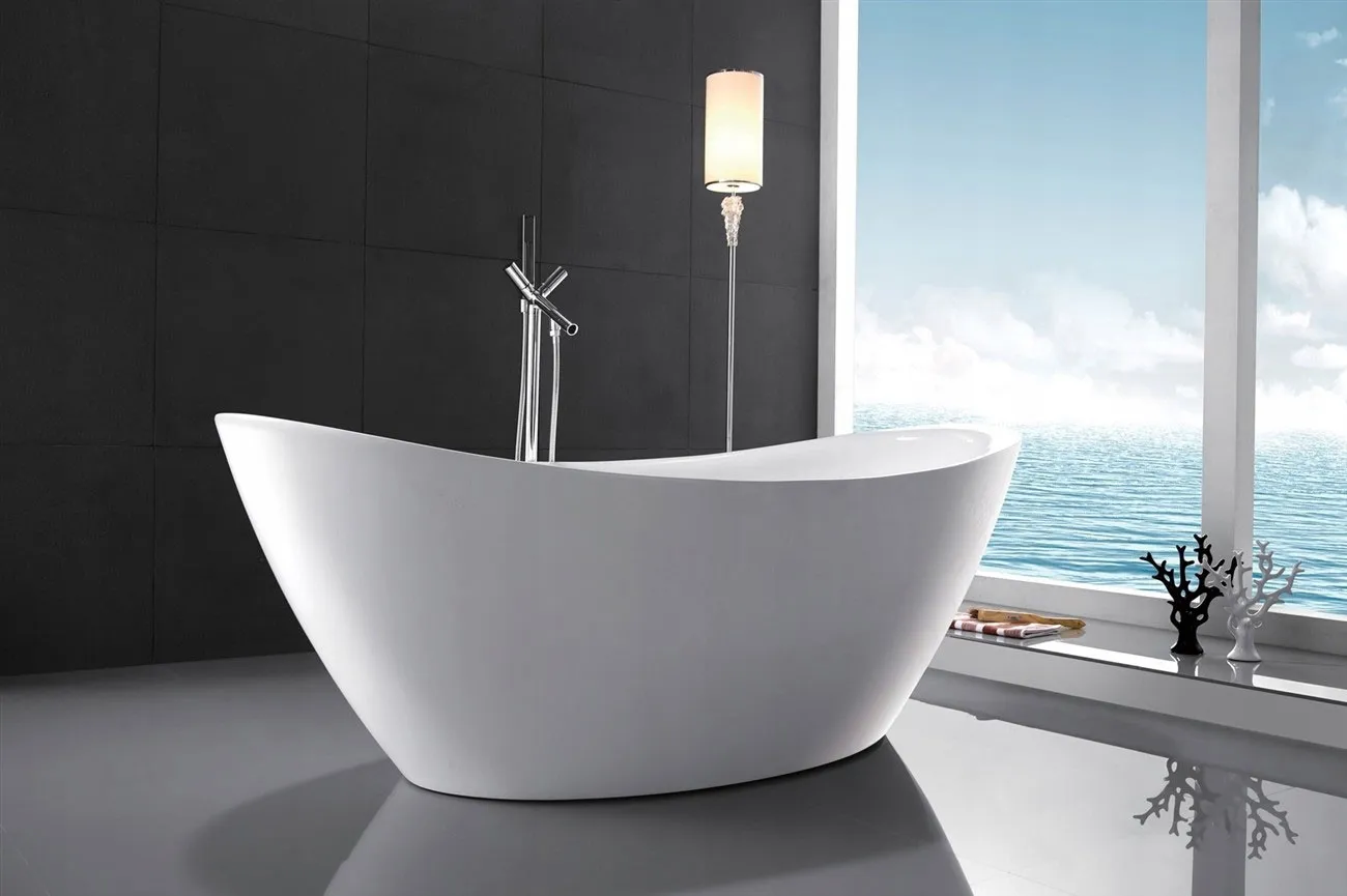 Cadă freestanding formă ovală 160x80x72 cm culoare albă model Ferrano [3]