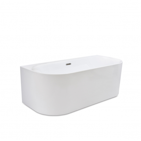 Cadă freestanding lipită de perete formă dreptunghiulară 150x80 cm culoare albă model Armonia [3]