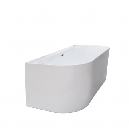 Cadă freestanding lipită de perete formă dreptunghiulară 150x80 cm culoare albă model Armonia [4]