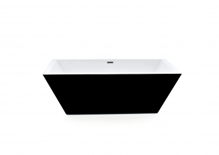 Căzi Freestanding - Cadă freestanding formă dreptunghiulară 178x80x58 cm culoare alb și negru model Hanna