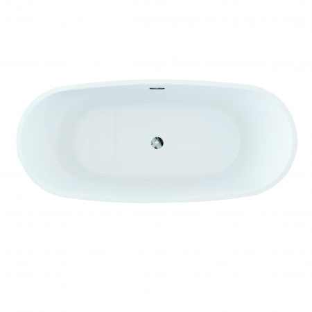 Cadă freestanding cu iluminare LED formă ovală 170x75x65 cm culoare albă model Fiona [3]