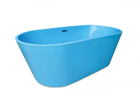 Cadă freestanding formă ovală 170x80x60 cm culoare albastră model Milea [1]