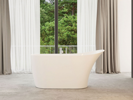 Cadă freestanding formă ovală 160x66x78 cm culoare albă model Rovana [2]