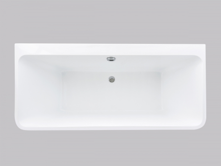 Cadă freestanding lipită de perete formă dreptunghiulară 170x74x59 cm culoare albă model Tania [6]