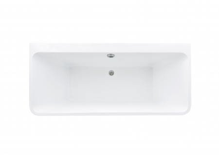 Cadă freestanding lipită de perete formă dreptunghiulară 170x74x59 cm culoare albă model Tania [5]