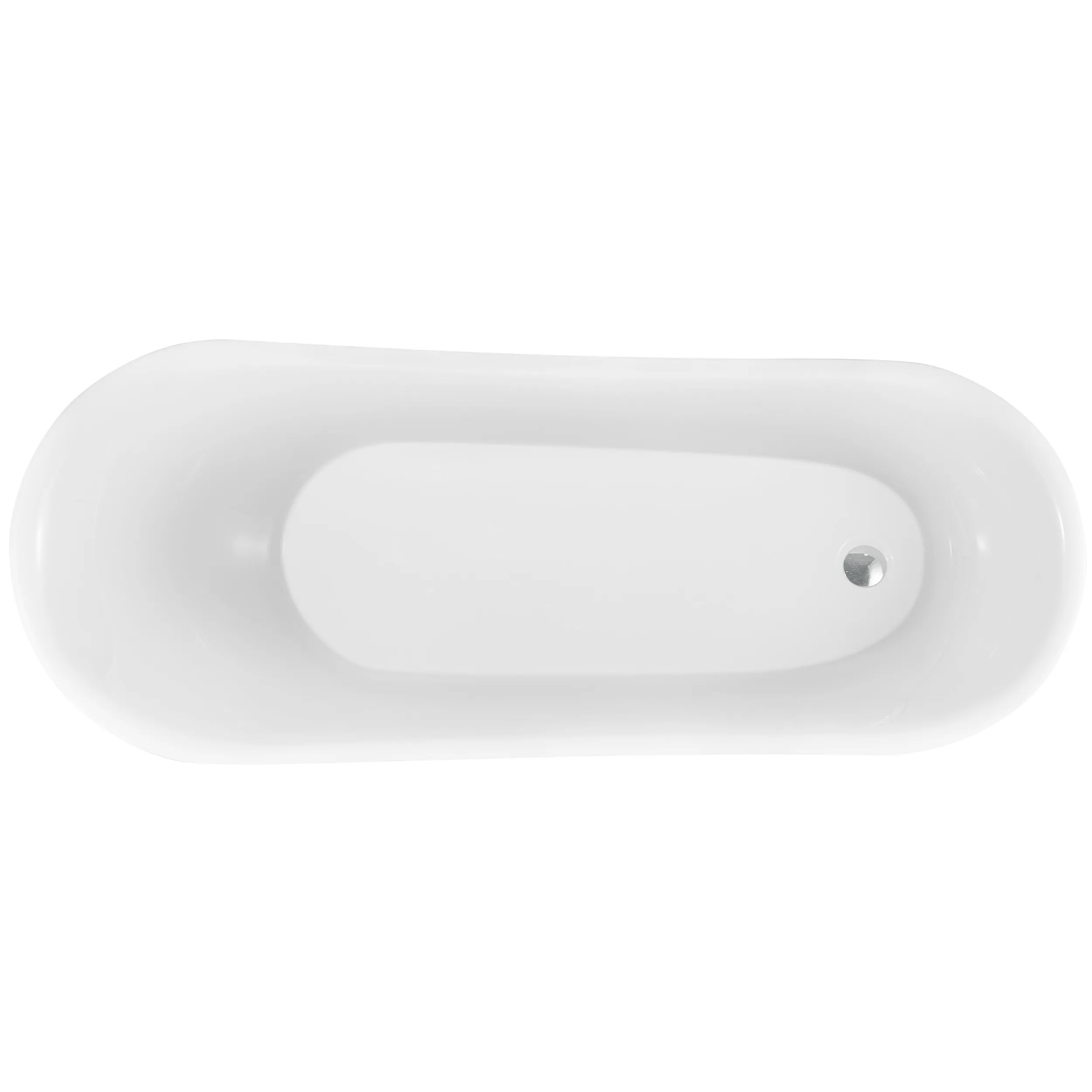 Cadă freestanding formă ovală 174x71x79 cm culoare albă model Sparta [3]